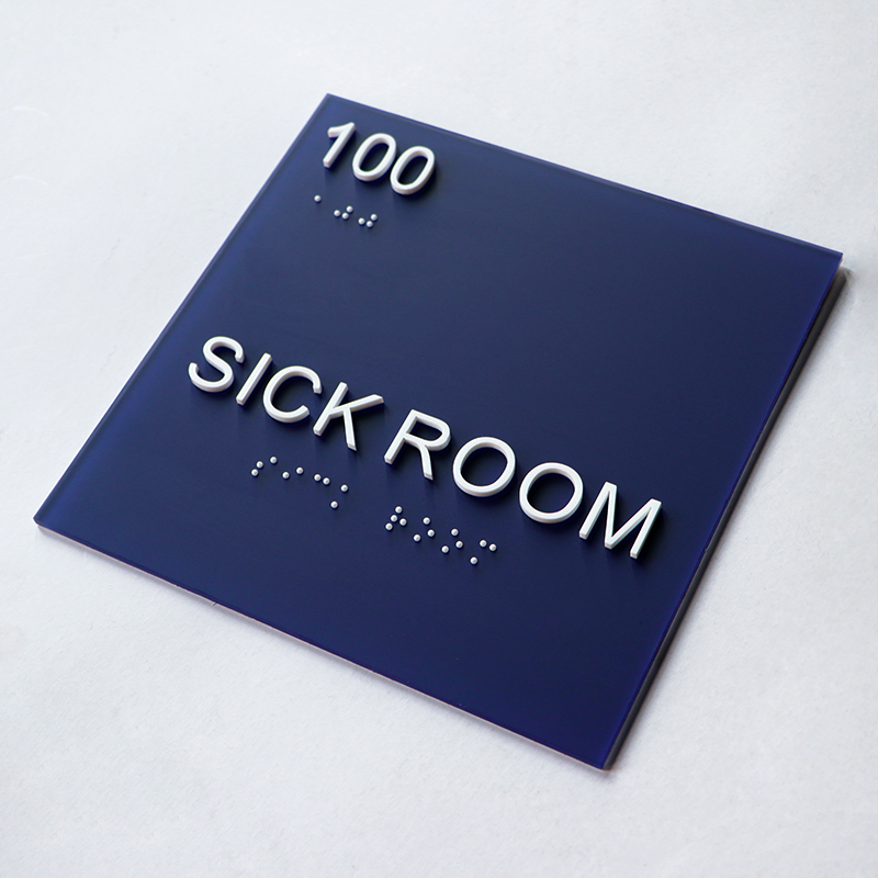 Acrylic office ADA Braille sign
