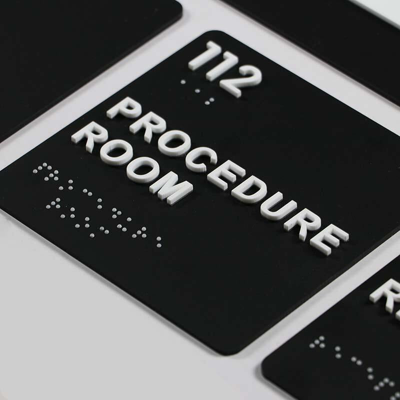 Acrylic office ADA Braille sign
