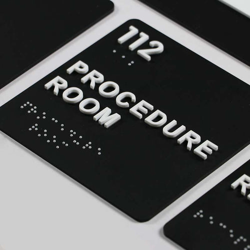 Acrylic office ADA Braille sign