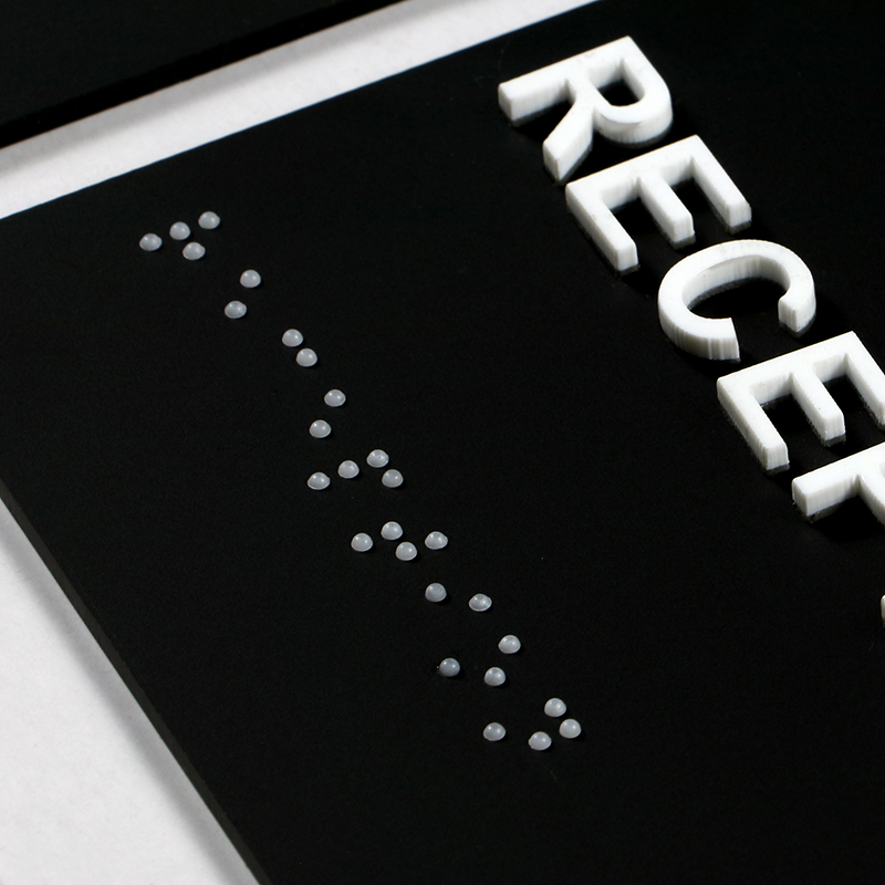 Acrylic office ADA Braille sign