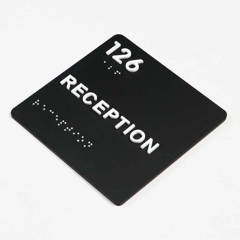 Acrylic office ADA Braille sign
