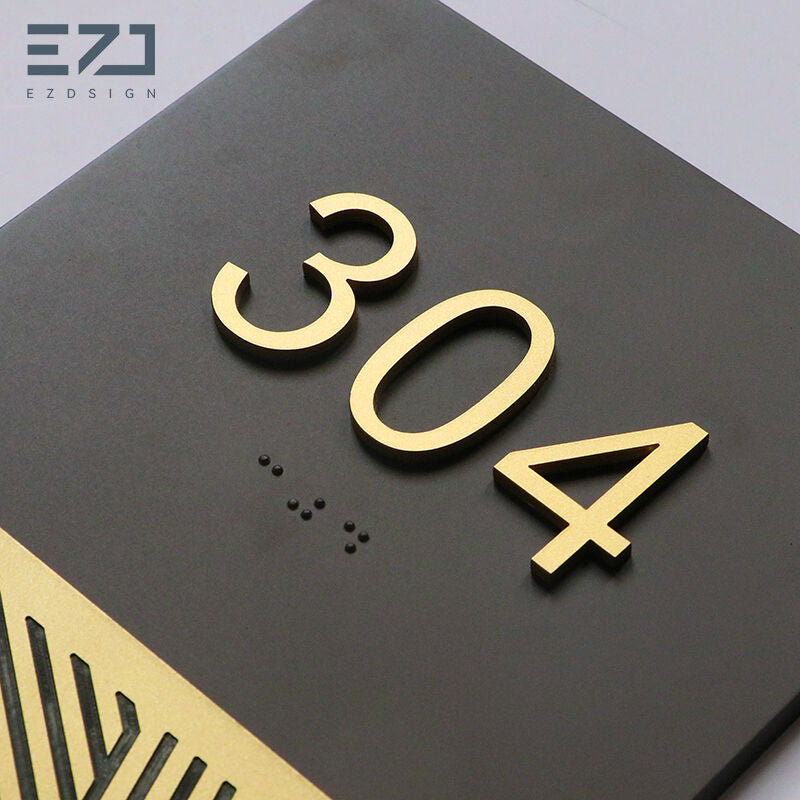 Custom Acrylic ADA Braille Signs - Grade 2 Tactile Room Signage Factory