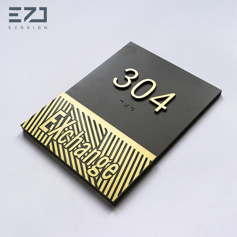 Custom Acrylic ADA Braille Signs - Grade 2 Tactile Room Signage Factory