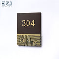 Custom Acrylic ADA Braille Signs - Grade 2 Tactile Room Signage Factory