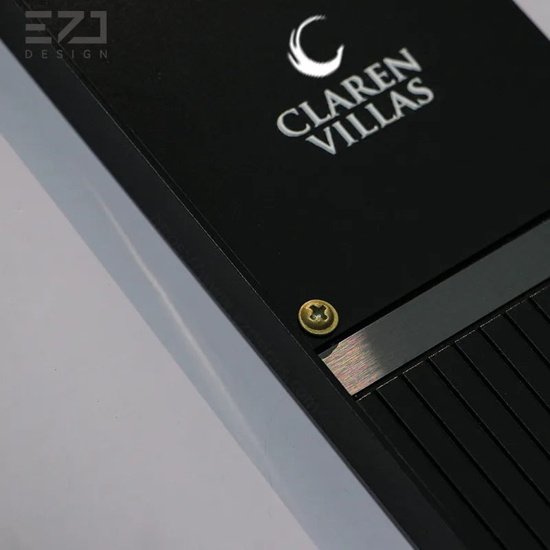 Stainless Steel Smart Hotel Door Plates - Integrated Doorbell & LED Status Signs
