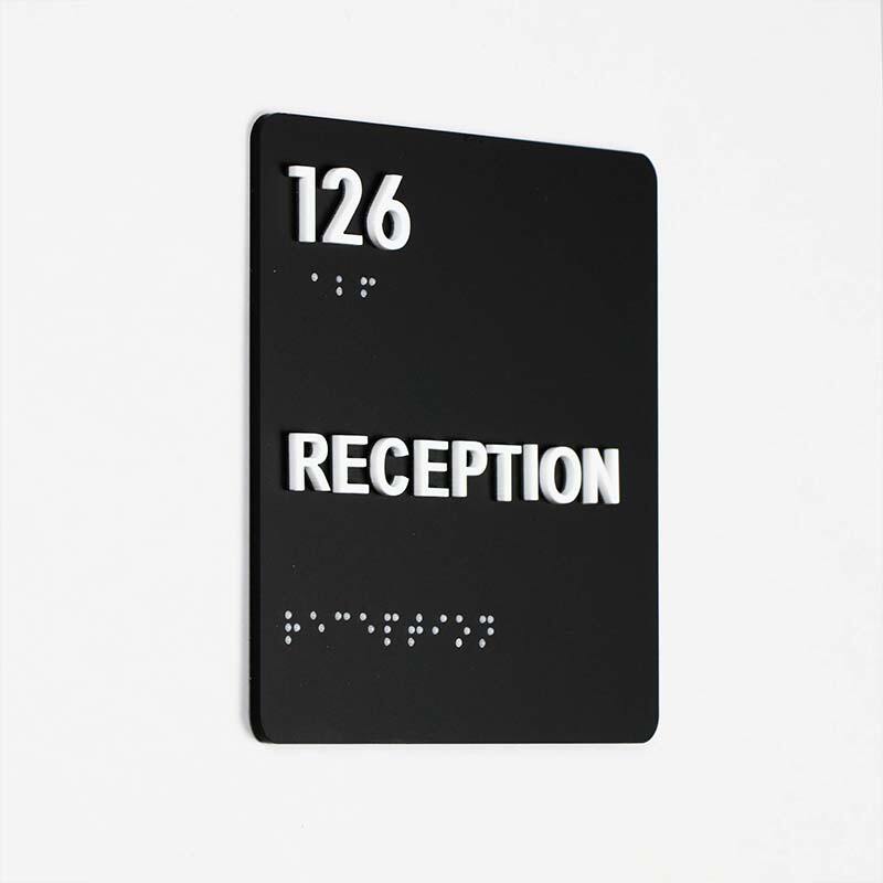 Acrylic office ADA Braille sign