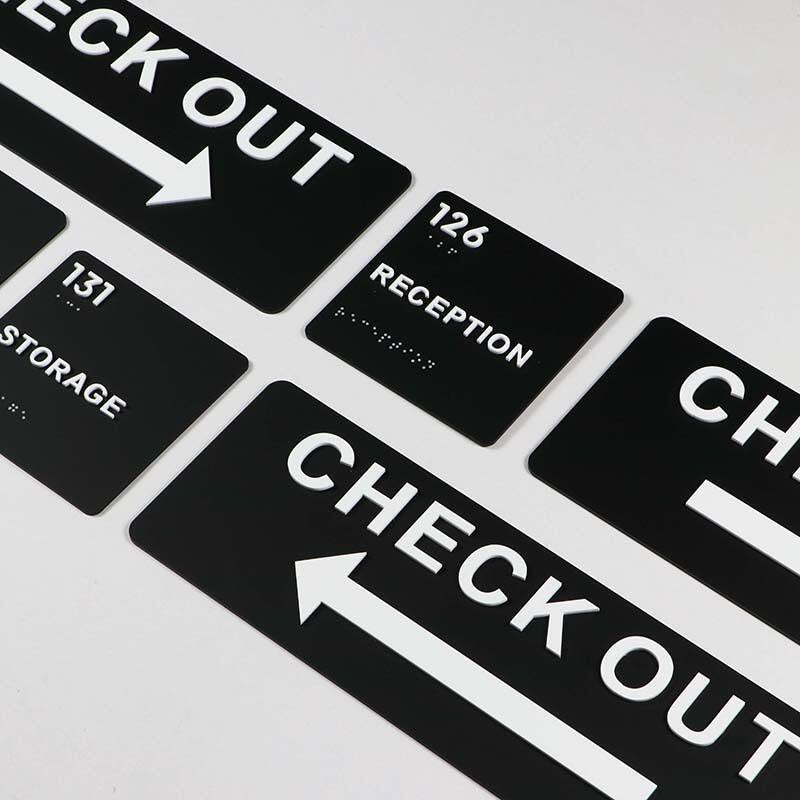 Acrylic office ADA Braille sign
