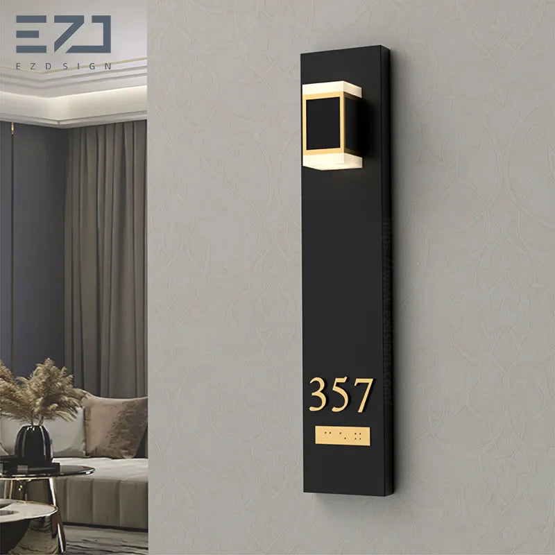 Architectural Illuminated ADA Braille Room Signs with LED Backlighting