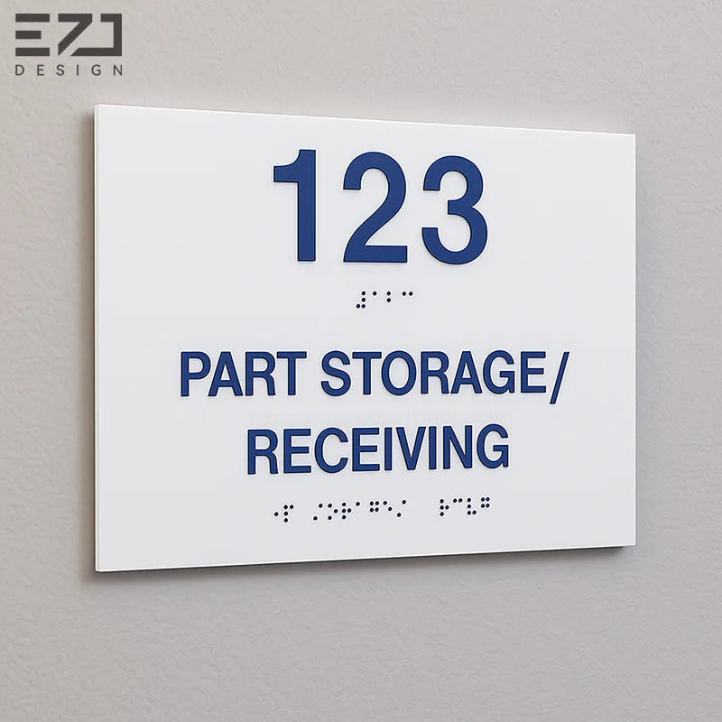 3D UV-Printed Acrylic Braille Signs - Custom Layered Tactile ADA Signage