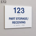 3D UV-Printed Acrylic Braille Signs - Custom Layered Tactile ADA Signage