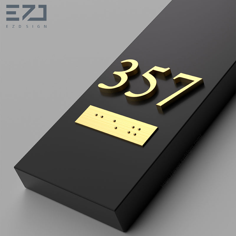 Architectural Illuminated ADA Braille Room Signs with LED Backlighting