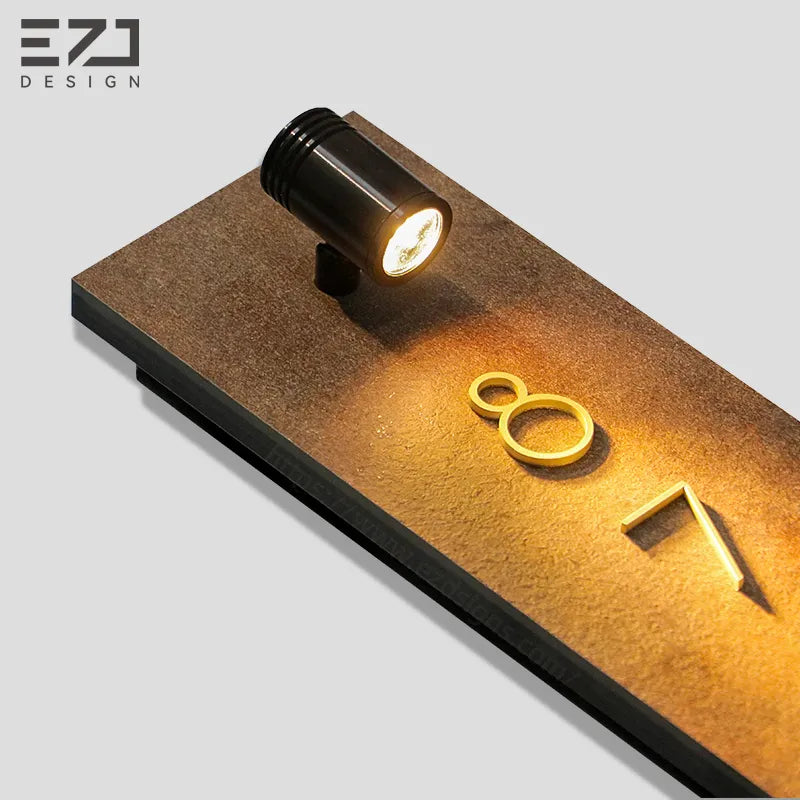 Smart LED Hotel Room Identification Sign - Integrated DND/MUR & Doorbell System