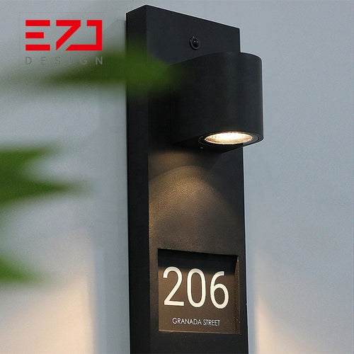 Lighted Room Number Door Plaque