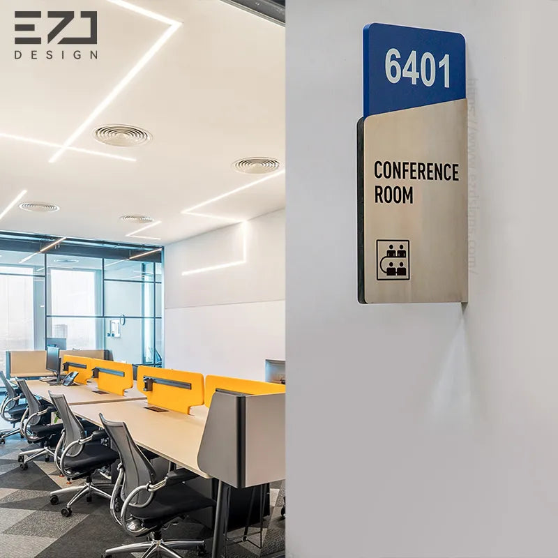 EZD Sign - Office Name Plates for Wall - B2B Hospitality Signage Manufacturer