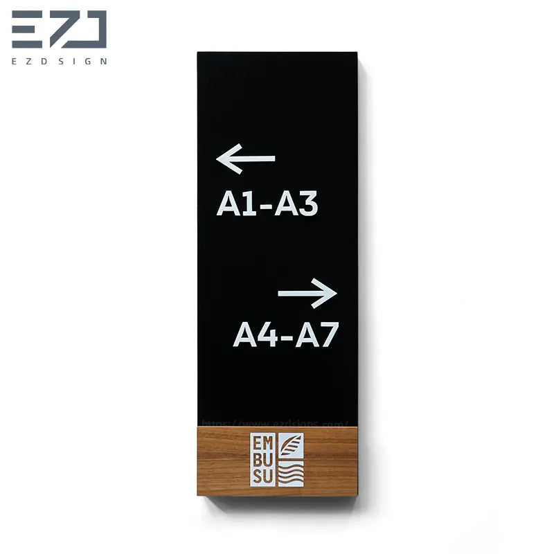 EZD Sign - Luxury Acrylic Wayfinding Signage - Hotel Directory System - B2B Hospitality Signage Manufacturer