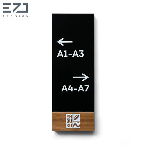 EZD Sign - Luxury Acrylic Wayfinding Signage - Hotel Directory System - B2B Hospitality Signage Manufacturer