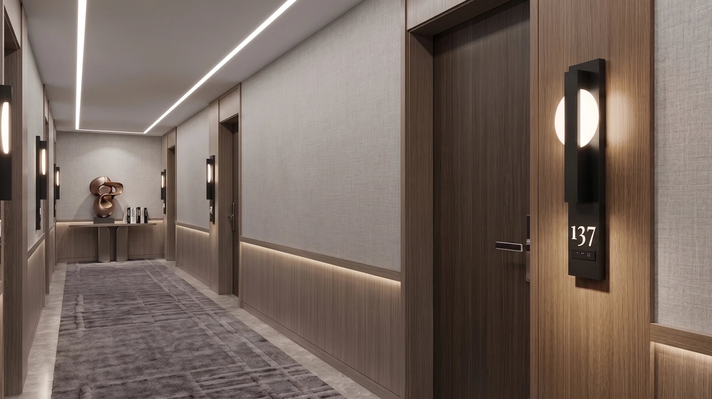 Modern Architectural Hotel and Office Signage Collection - Custom Manufactured by EZD Sign